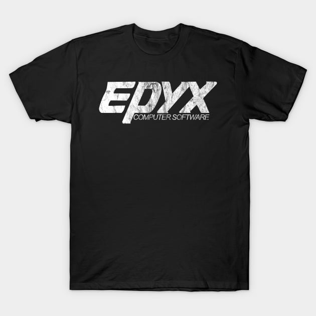 Retro Video Games Epyx Software Vintage Logo T-Shirt by Meta Cortex